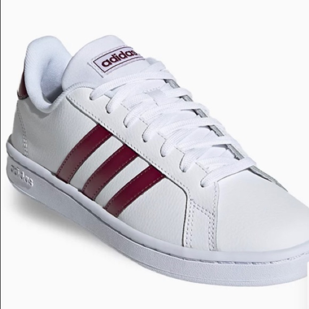 adidas burgundy cloudform sneakers